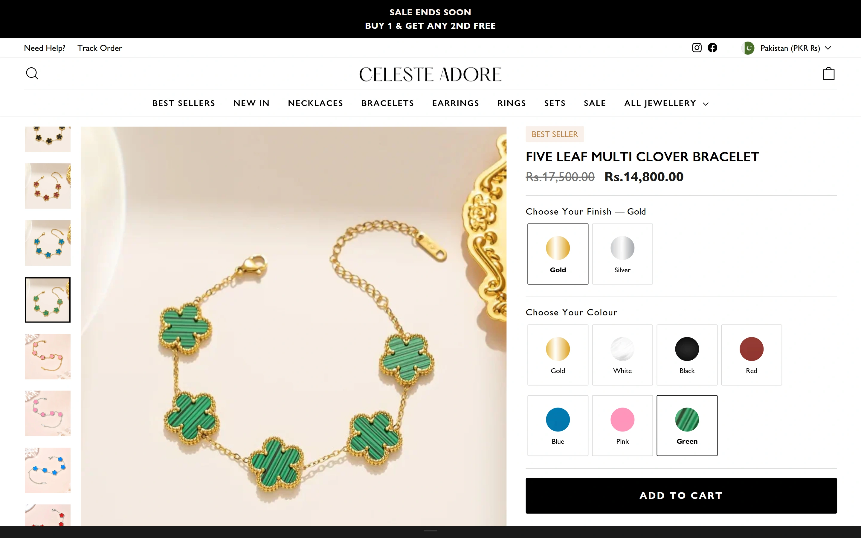 Celeste Adore beauty cosmetics Shopify online store custom development portfolio